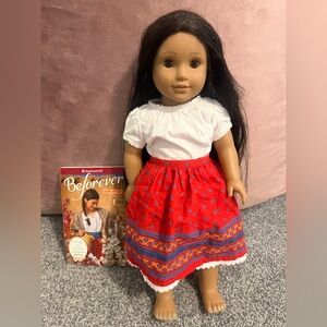 American Girl Josefina Doll in Red and White Outfit